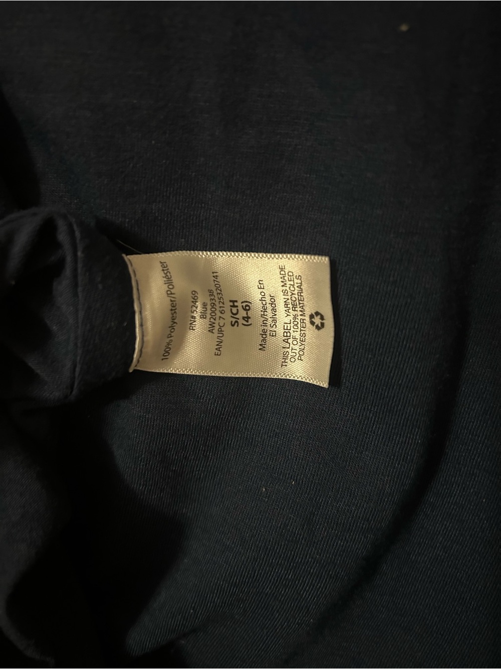 Navy Sleeveless Performance Tank Top - Picture 5 of 5